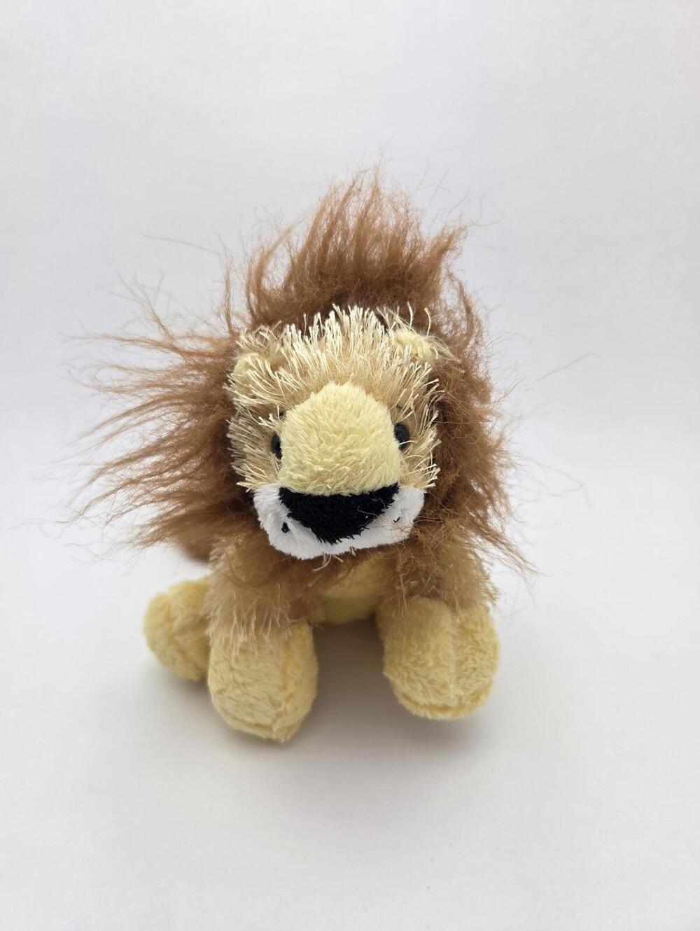 Vintage Webkinz Lil Kinz Lion Plush with No Tag, Ganz Plush (6 inch)